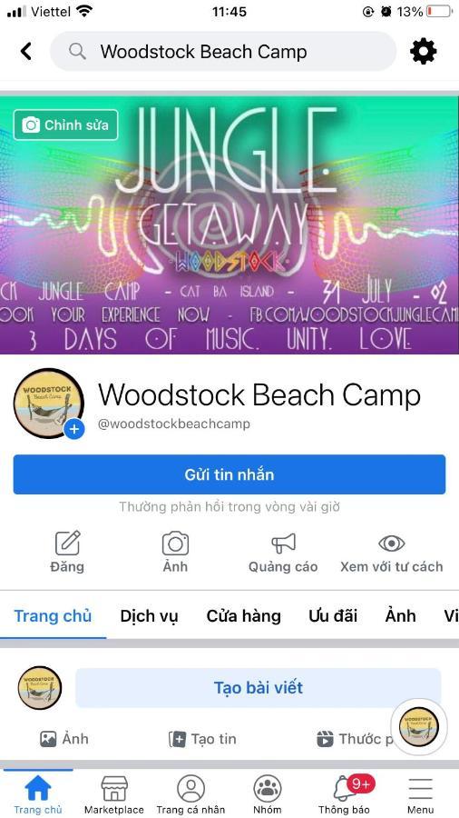 Woodstock Beach Camp Hien Hao Esterno foto